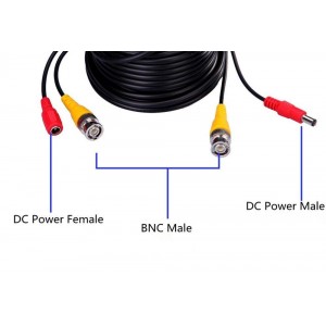 Кабель для видеонаблюдения BNC+ DC 40м Кабель для видеонаблюдения BNC+ DC 40м