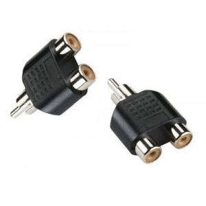 Переходник RCA M to 2xRCA F цветные Переходник RCA M to 2xRCA F цветные
