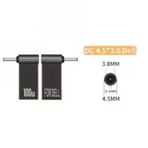 Переходник питания PD 100W к ноутбуку Type-C на DC 4.5×3.0 DELL Переходник питания PD 100W к ноутбуку Type-C на DC 4.5×3.0 DELL