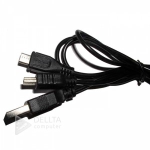 Кабель USB 2 in 1 USB mini / micro (v8) Кабель USB 2 in 1 USB mini / micro (v8)