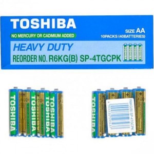 Батарейки Toshiba R06 (AA) (cиняя) Батарейки Toshiba R06 (AA) (cиняя)
