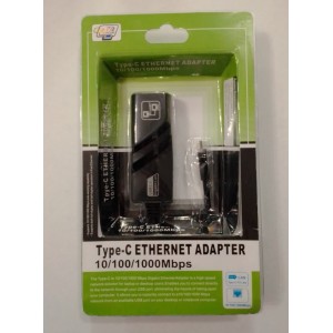 USB Type-C Сетевая карта USB-C to Gigabit, гигабитная, адаптер-переходник юсб тип-с lan rj45