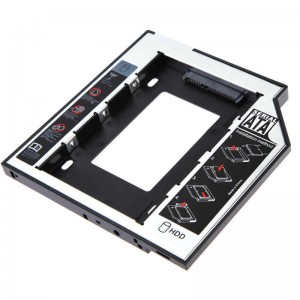 Карман для жесткого диска 2.5" SATA HDD h=12.7 mm, Second HDD Caddy optibay Карман для жесткого диска 2.5" SATA HDD h=12.7 mm, Second HDD Caddy optibay
