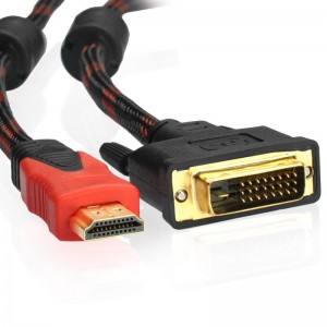 Кабель red & black HDMI-DVI-D (24+1) 1.5m