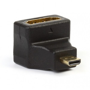 Переходник micro HDMI M/ HDMI F угловой Переходник micro HDMI M/ HDMI F угловой