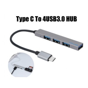 Хаб USB 3.0 Type C to HUB 4 Port (C-809) Хаб USB 3.0 Type C to HUB 4 Port (C-809)