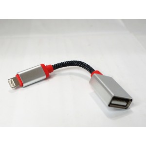 Адаптер переходник Lightning - USB с технологией OTG для iPhone / iPad / Переходник на usb Lightning