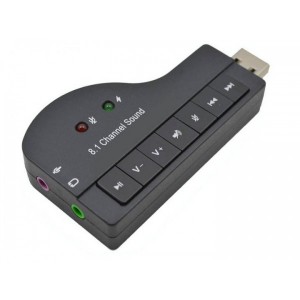 Внешняя Звуковая карта Digital USB 8.1 Channel Sound Черный Внешняя Звуковая карта Digital USB 8.1 Channel Sound Черный
