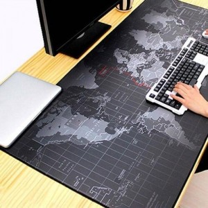 Коврик для мыши 90*40 black map (карта мира) Коврик для мыши 90*40 black map (карта мира)