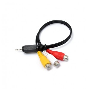 Переходник-адаптер 3.5 M to 3rca F Female Audio Video Cable Stereo Jack Adapter Cord Mini AV Male Переходник-адаптер 3.5 M to 3rca F Female Audio Video Cable Stereo Jack Adapter Cord Mini AV Male