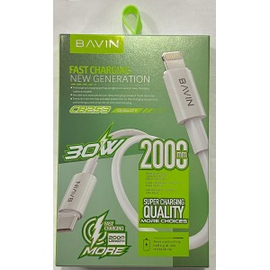 USB кабель быстрой зарядки и передачи данных BAVIN CB253-2m-Lightninig to Type C,