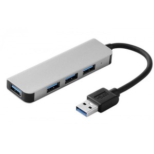 Адаптер Хаб (концентратор) BYL-2013U USB на 4 USB 3.0 Silver Адаптер Хаб (концентратор) BYL-2013U USB на 4 USB 3.0 Silver