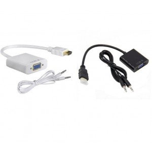Конвертер Hdmi to VGA+3.5m/m( audio кабель ) Конвертер Hdmi to VGA+3.5m/m( audio кабель )