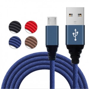 Кабель Usb V8 (micro) Тканевые с плетеными проводами 1 m Кабель Usb V8 (micro) Тканевые с плетеными проводами 1 m