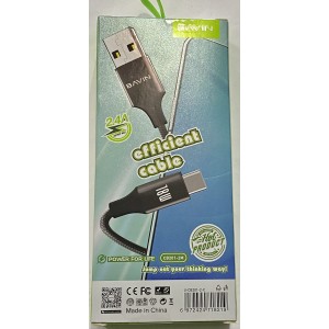 USB Кабель быстрой передачи данных и зарядки для телефона BAVIN CB201 TYPE-C 2 метра