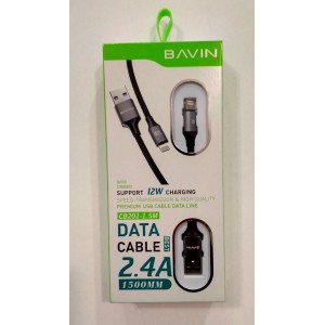 USB Кабель быстрой передачи данных и зарядки для телефона BAVIN CB201 Lightninig 1.5 метра